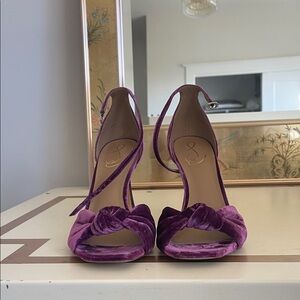 Sam Edelman Purple Velvet Heels